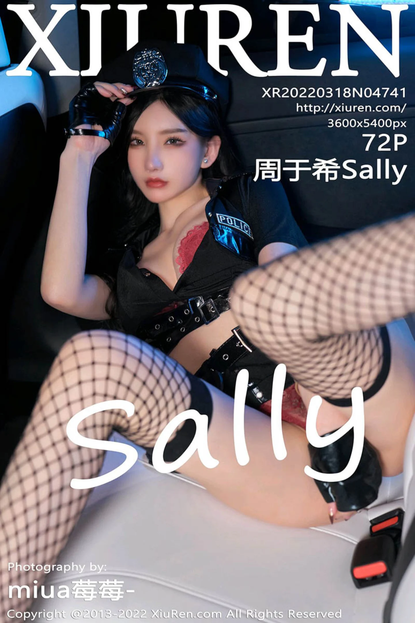 [XiuRen秀人网]No.4741_女神周于希Sally女警官主题黑色短裙露蕾丝内裤秀翘臀诱惑写真72P-秀人网 - XiuRen.Xyz